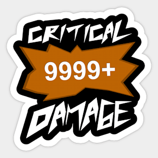 critical damage game role play palyer in game Sticker